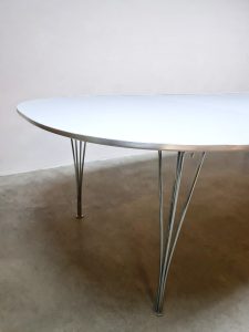 Midcentury design extendable dining room table eetkamertafel tafel Fritz Hansen