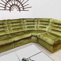 Vintage modular lounge sofa 'Forest velvet'