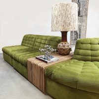Vintage modular sofa Laauser 'Botanic green'