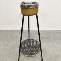 Vintage standing floor ashtray Mathieu Mategot style