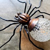 Vintage design Italian metal spider wall lamp metalen spinnenlamp 1960