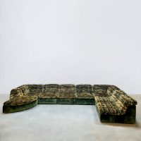 Midcentury modular green sofa modulaire elementen lounge bank ‘Urban Jungle XXL’