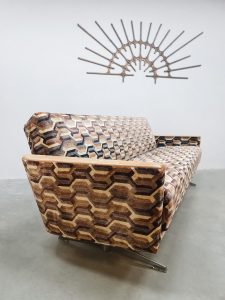 Vintage sofa & lounge chair 'Geometric graphic dessin'