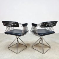 Vintage design interior Novalux dining chairs eetkamerstoelen Rudi Verelst 1970's