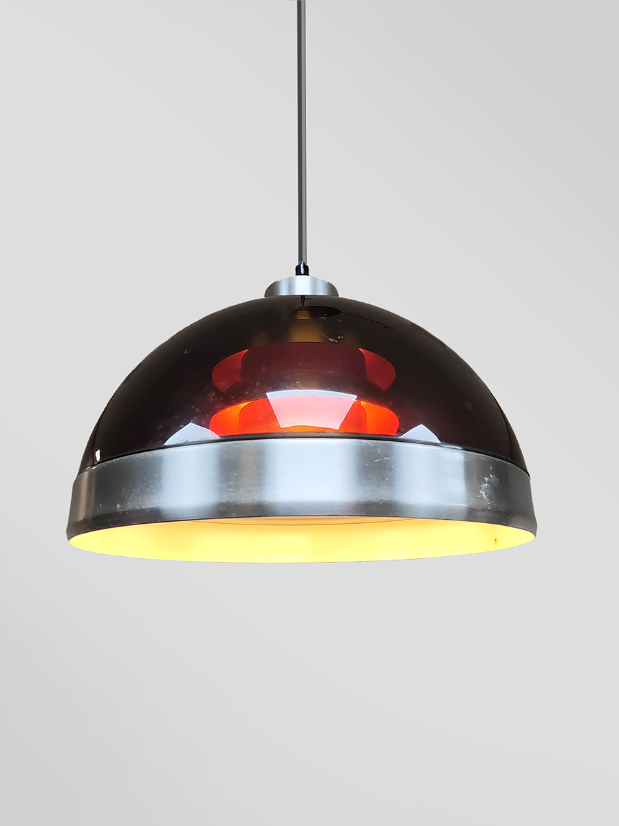Midcentury interior Space Age design pendant lamp hanglamp Dijkstra 1960