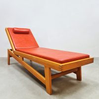 Vintage Swiss design sunbed daybed ligbed chaise longue 1950's