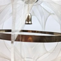 Midcentury interior design nylon wire lamp draadlamp Paul Secon 'swag' lamp