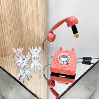 Vintage retro phone table lamp 'Ring ring'