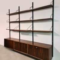 Midcentury interior Danish design wall unit wandsysteem kast Poul Cadovius Royal system