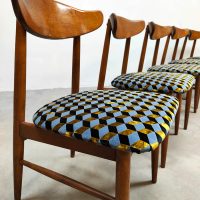 Vintage Danish Birchcraft collection dining chairs stoelen Baumritter