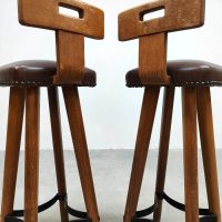 vintage design bar kruk stool sixties seventies Brutalist design