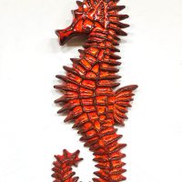 Vintage Belgium ceramic wall art seahorse