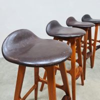 Vintage Danish design teak barstools barkruk OD 61 Erik Buch O.D. Møbler