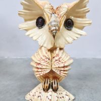 Vintage nature owl seashell lamp 'Vitamin Sea'