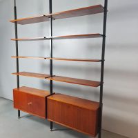 Vintage wall system bookcase room divider wandsysteem Frank Bolliger