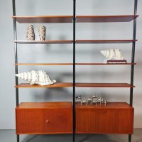 Vintage bookcase room divider Frank Bolliger