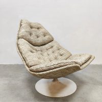 Midcentury interior Dutch design Artifort swivel chair Geoffrey Harcourt draaifauteuil F588