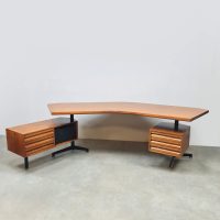 Midcentury Italian design boomerang desk T96 Osvaldo Borsani Tecno