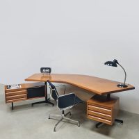 Midcentury Italian design boomerang desk T96 Osvaldo Borsani Tecno