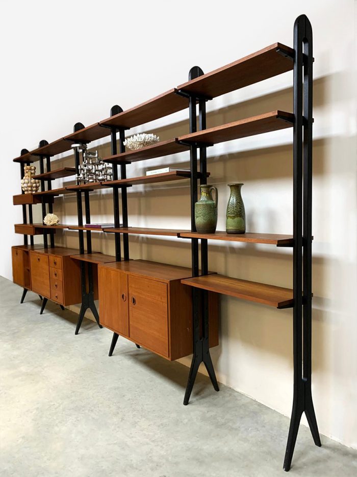 Vintage Scandinavian design modular wall unit modulair wandsysteem