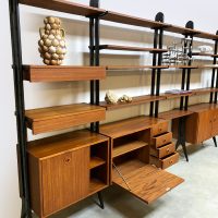 Vintage Scandinavian design modular wall unit modulair wandsysteem