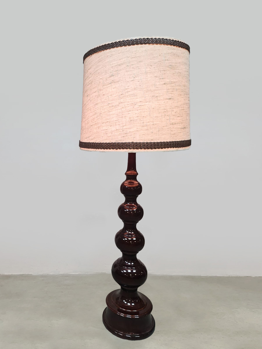 Vintage ceramic bubble floor lamp Kaiser Leuchten Idell