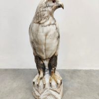 Vintage marble bird hawk eagle sculpture