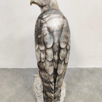 Vintage marble bird hawk eagle sculpture