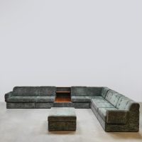 Vintage modular sofa elements 'Pine Green'