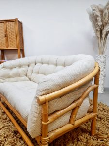 Vintage rattan bamboo lounge sofa ‘Boho-style’