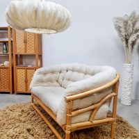 Vintage rattan bamboo lounge sofa ‘Boho-style’