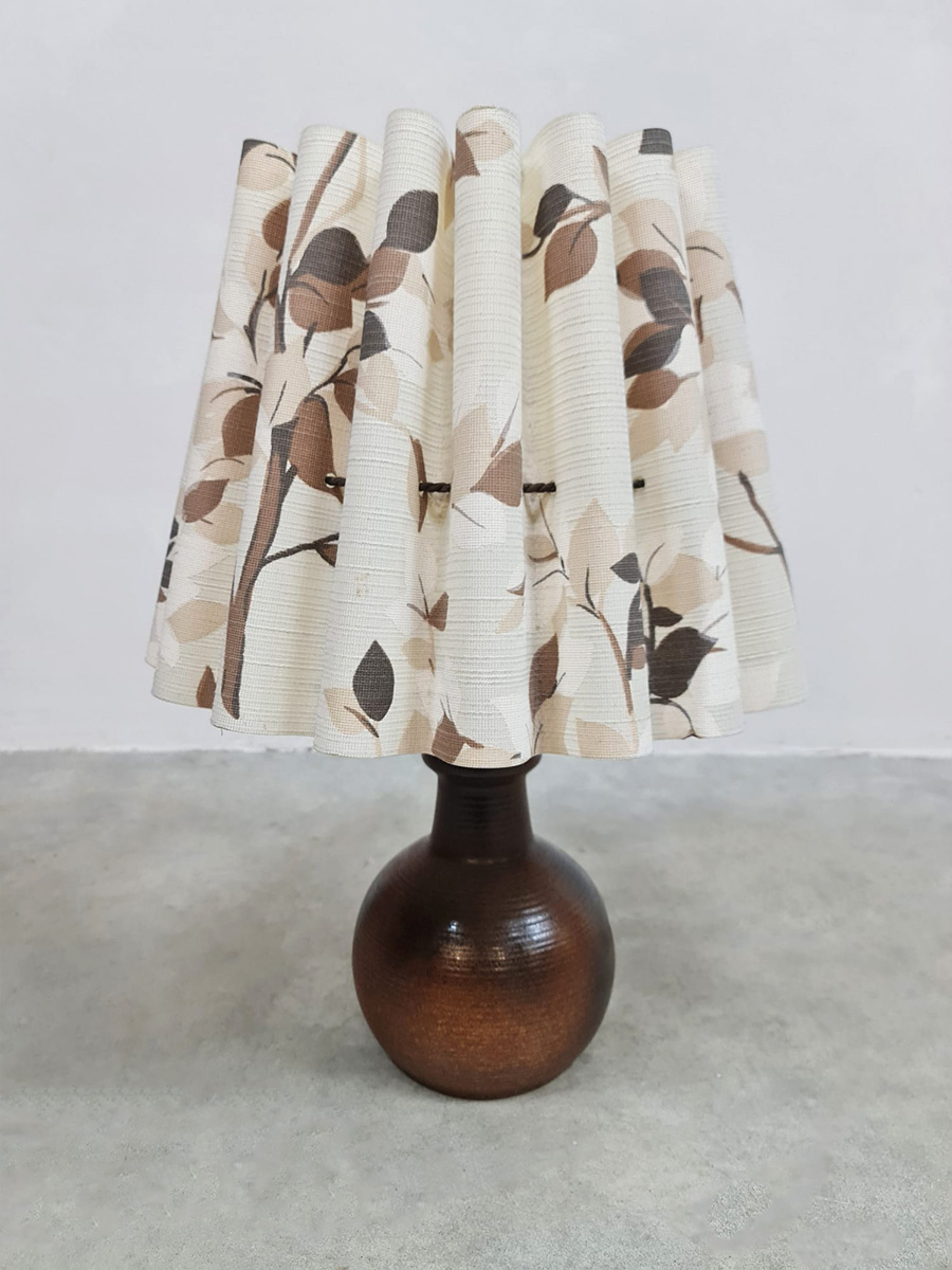 Vintage Danish Plissé table lamp 'Leaf'