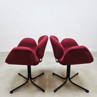 Vintage Dutch design 'little tulip' chairs stoelen Pierre Paulin Artifort