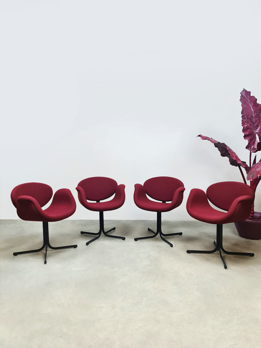 Vintage Dutch design 'little tulip' chairs Pierre Paulin Artifort