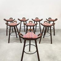 Vintage Spanish barstools Spaanse barkrukken Marbella