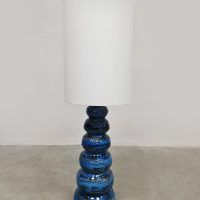 Vintage ceramic bubble floor lamp Kaiser Idell Leuchten 'Blue Spirit'