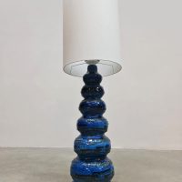 Vintage ceramic bubble floor lamp Kaiser Idell Leuchten 'Blue Spirit'