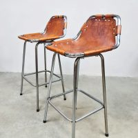 vintage design krukken 'Les Arcs' 1960's attributed to Charlotte Perriand barstools