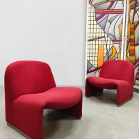 Vintage design lounge set Alky chairs Giancarlo Piretti Artifort