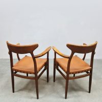 vintage design armchairs chairs Danish style eetkamerstoelen Deense stijl