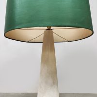 Midcentury interior design marble cone table lamp marmeren tafellamp ''Green spirit''