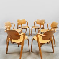 Midcentury interior design furniture Aslak dining chairs eetkamerstoelen Ilmari Tapiovaara Asko 1960s