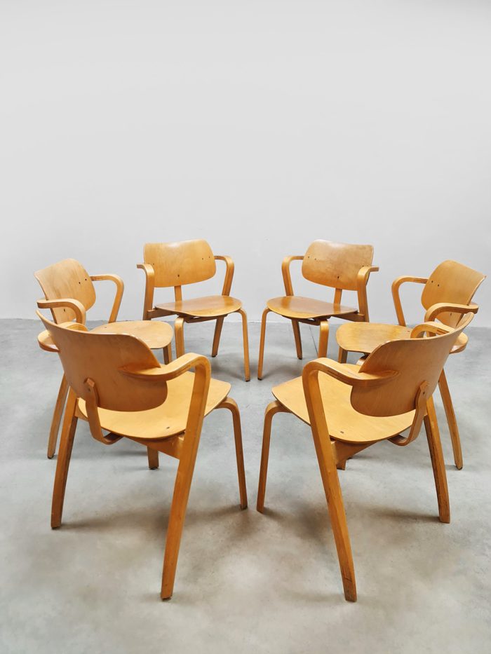 Midcentury interior design furniture Aslak dining chairs eetkamerstoelen Ilmari Tapiovaara Asko 1960s