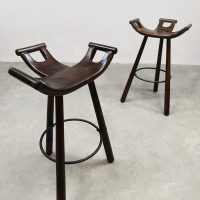 Vintage Spanish barstools barkrukken 'Brutalism'