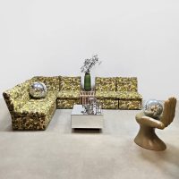 Vintage modular sofa modulaire elementen bank 'Botanical vibes'