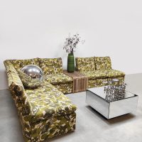 Vintage modular sofa modulaire elementen bank 'Botanical vibes'