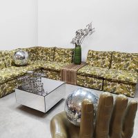 Vintage modular sofa modulaire elementen bank ''Botanic''