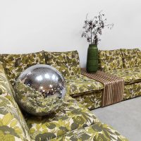 Vintage modular sofa modulaire elementen bank 'Botanical vibes'