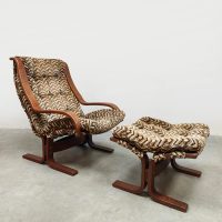 Vintage Siesta lounge chair & ottoman Ingmar Relling Westnofa