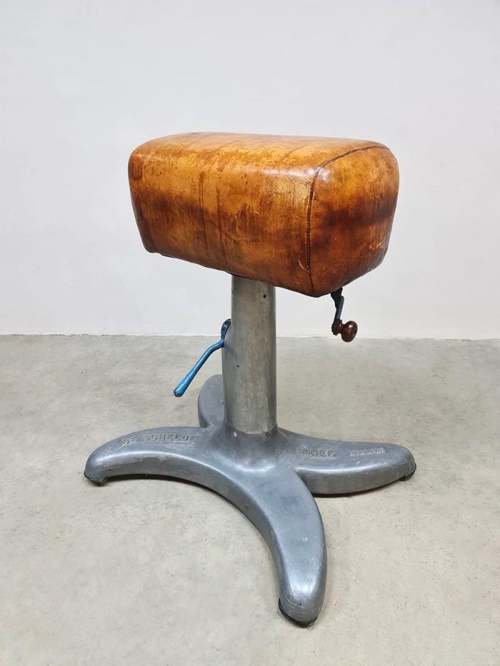 Vintage unique Dutch pommel horse De Schelde